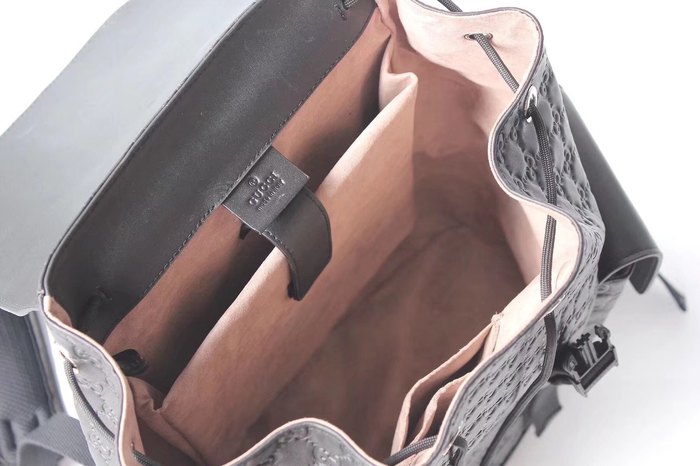 Gucci Backpack with quilted design Black 01A