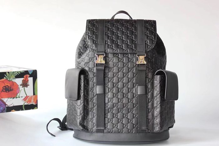 Gucci Backpack with quilted design Black 01A