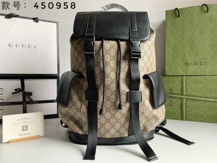 Gucci Backpack with sporty design Grey 01A