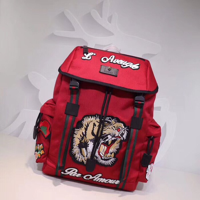 Gucci Backpack with sporty features Black 01A