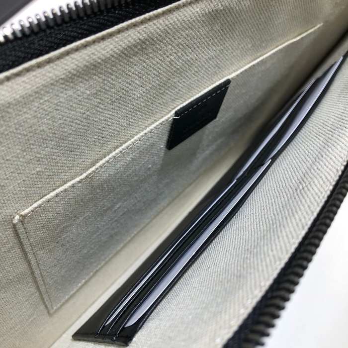 Gucci BagTypeTote Canvas Clutch with Graphic Elements Brown 01A