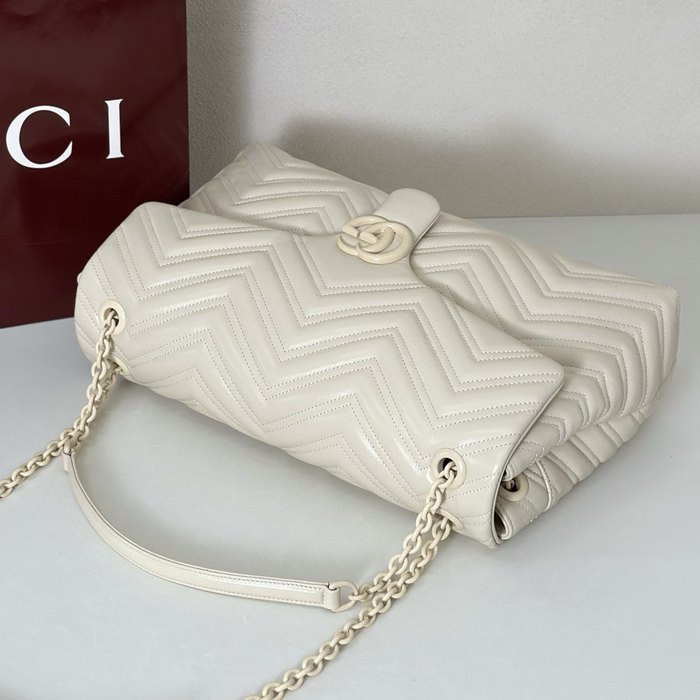 Gucci BagTypeTote Chevron pattern leather tote Beige 01A