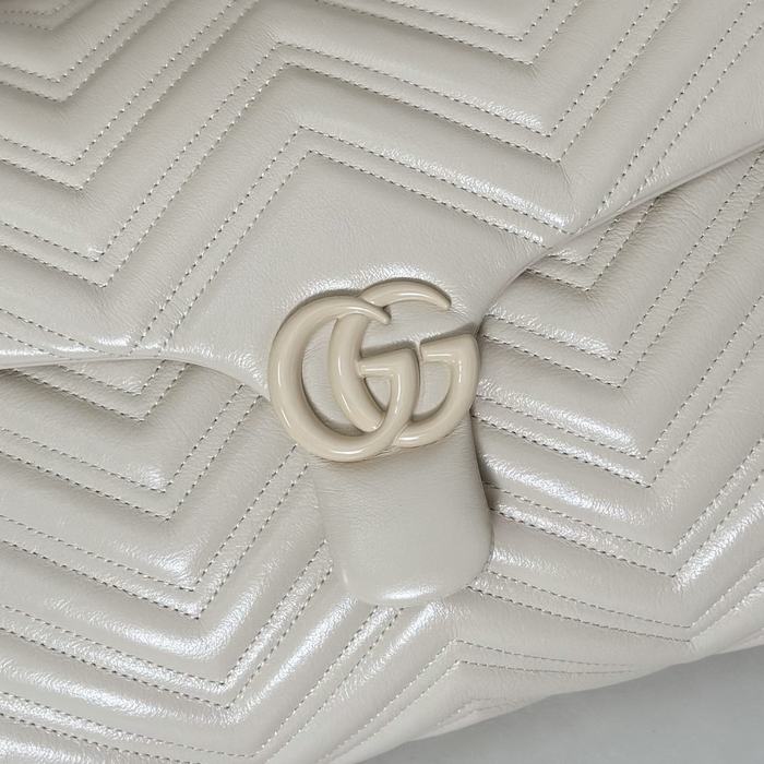 Gucci BagTypeTote Chevron pattern leather tote Beige 01A