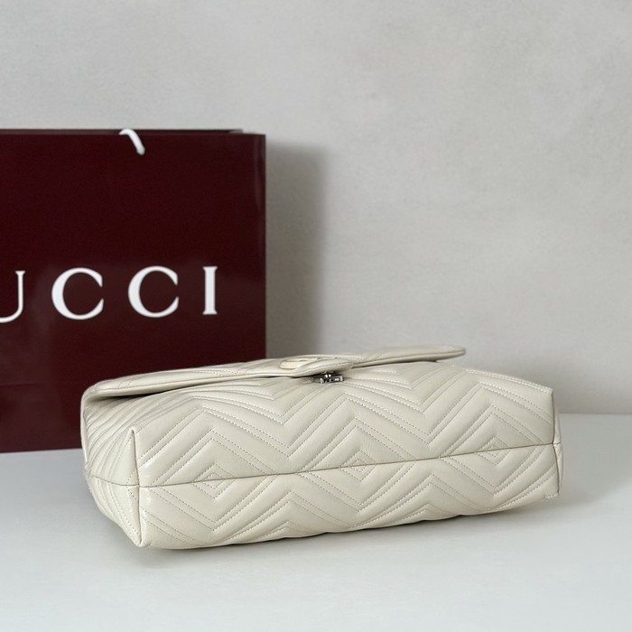 Gucci BagTypeTote Chevron pattern leather tote Beige 01A