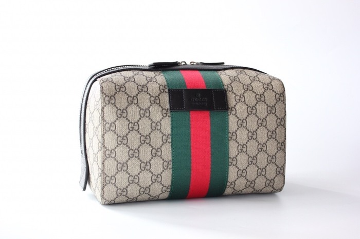 Gucci BagTypeTote Cosmetic Bag with signature pattern Beige 01A