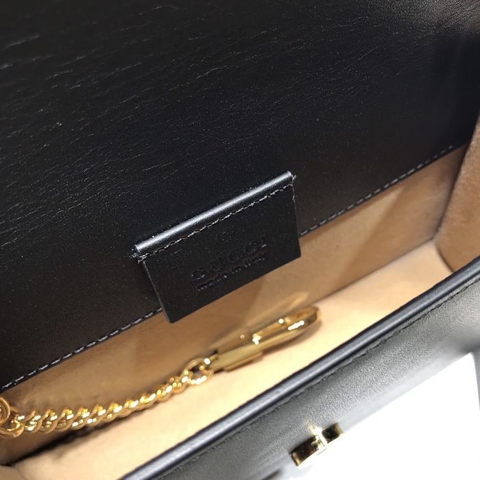 Gucci BagTypeTote Elegant leather tote bag Black 01A