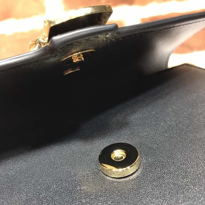 Gucci BagTypeTote Elegant leather tote bag Black 01A