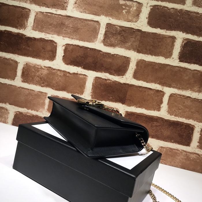 Gucci BagTypeTote Elegant leather tote bag Black 01A