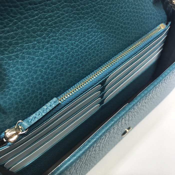 Gucci BagTypeTote Elegant leather with chain strap Blue 01A