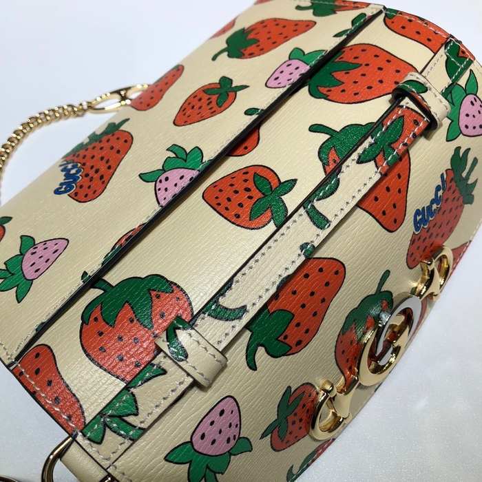 Gucci BagTypeTote Floral Print Tote Bag Beige 01A