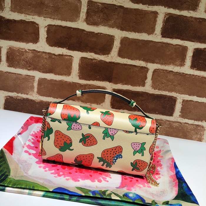 Gucci BagTypeTote Floral Print Tote Bag Beige 01A