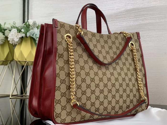 Gucci BagTypeTote Large and spacious with dual carry handles Brown 01A