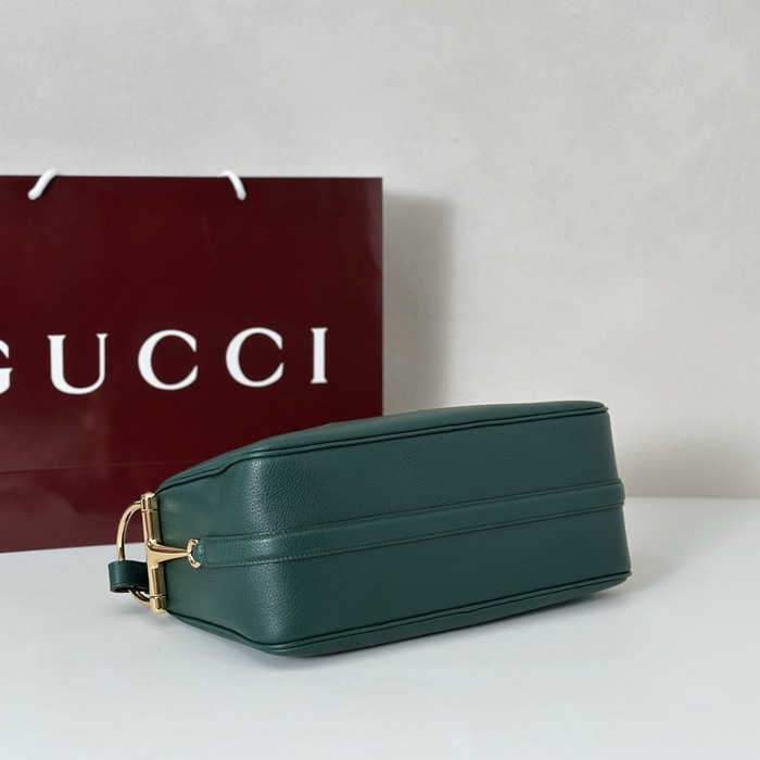 Gucci BagTypeTote Leather Tote Bag Green 01A