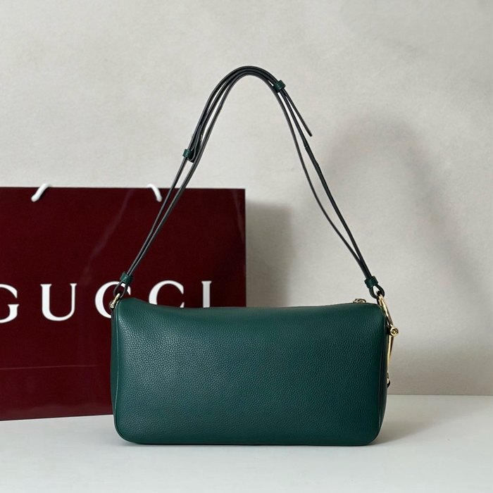 Gucci BagTypeTote Leather Tote Bag Green 01A