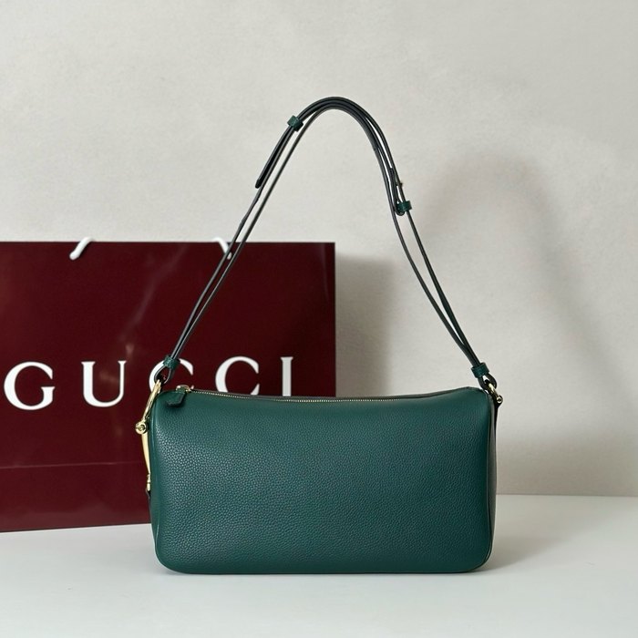 Gucci BagTypeTote Leather Tote Bag Green 01A
