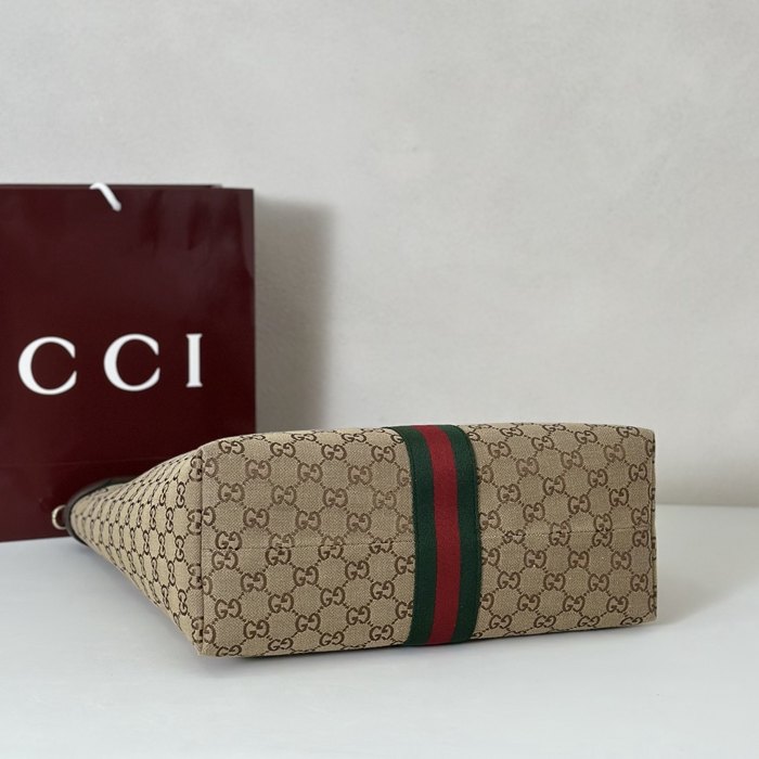 Gucci BagTypeTote Leather Tote Bag with classic design Black 01A