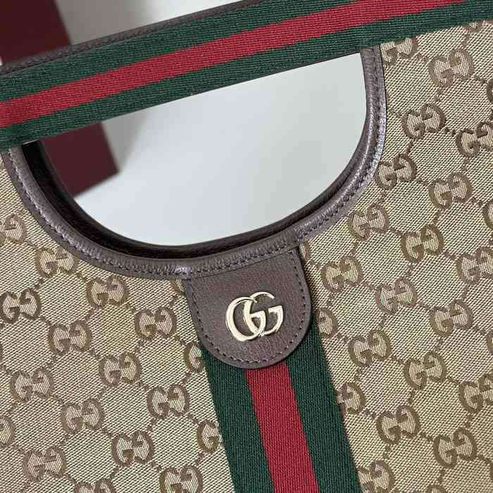 Gucci BagTypeTote Leather Tote Bag with classic design Black 01A