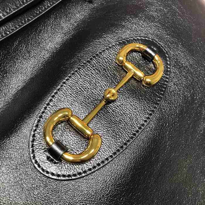 Gucci BagTypeTote Leather Tote Bag with elegant design Black 01A