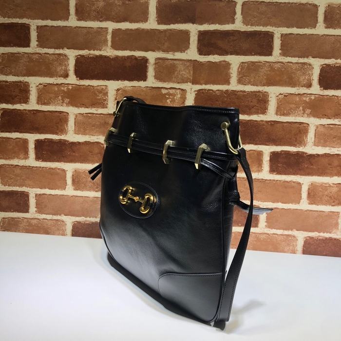 Gucci BagTypeTote Leather Tote Bag with elegant design Black 01A