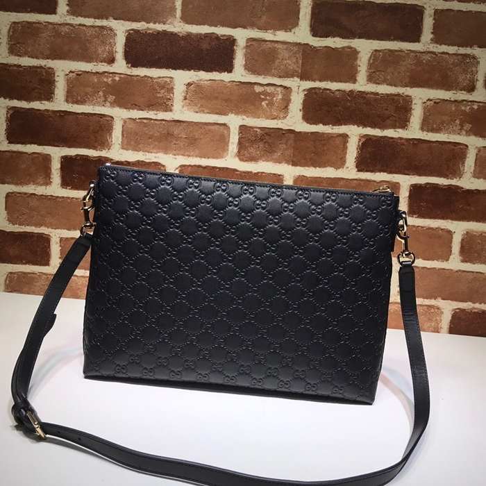 Gucci BagTypeTote Leather Tote with Quilted Design Black 01A