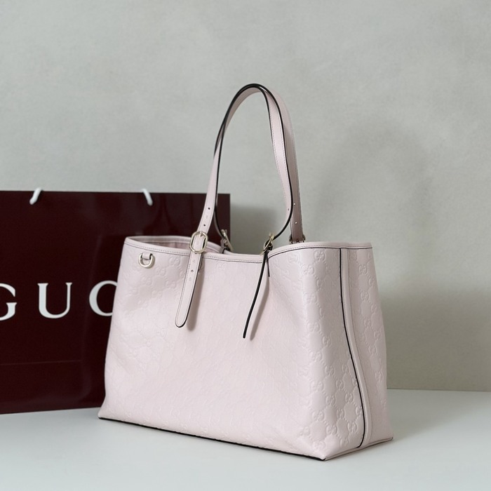 Gucci BagTypeTote Leather Tote with spacious design Beige 01A