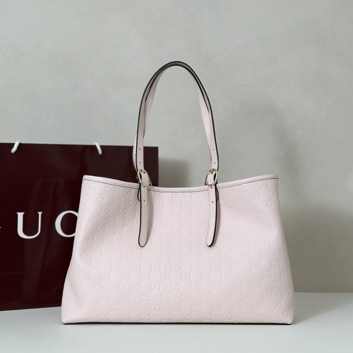 Gucci BagTypeTote Leather Tote with spacious design Beige 01A