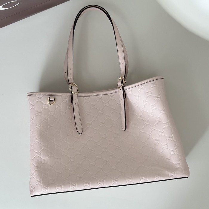Gucci BagTypeTote Leather Tote with spacious design Beige 01A