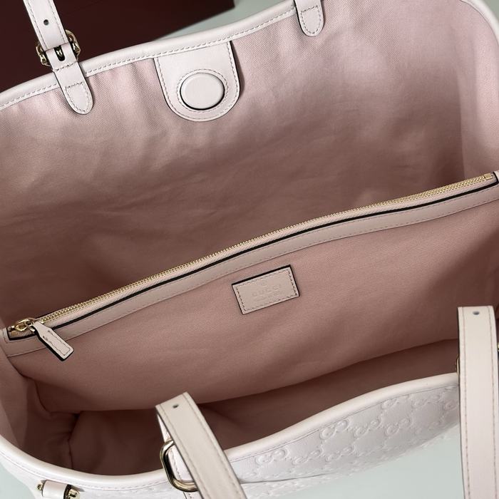 Gucci BagTypeTote Leather Tote with spacious design Beige 01A