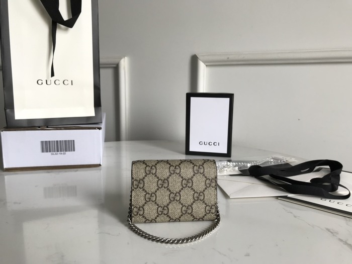 Gucci BagTypeTote Leather Wallet Beige 01A