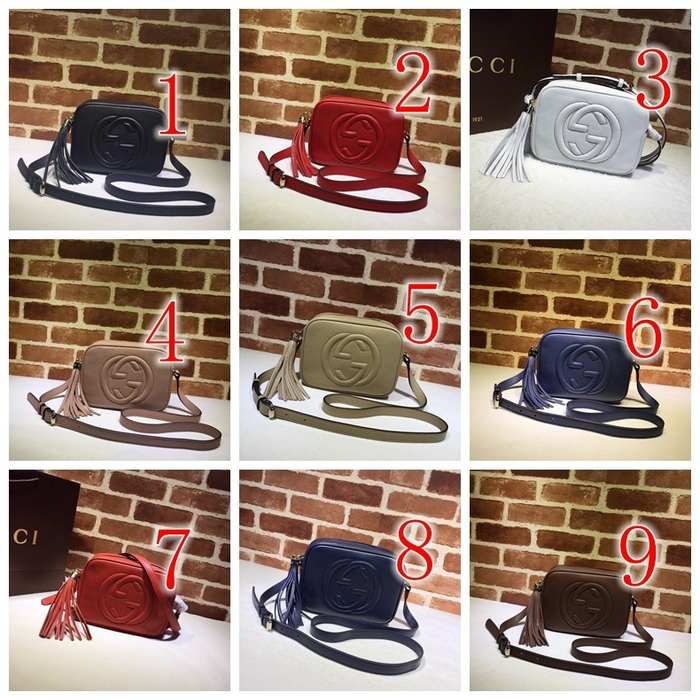 Gucci BagTypeTote Leather crossbody bag with tassel detail Black 01A