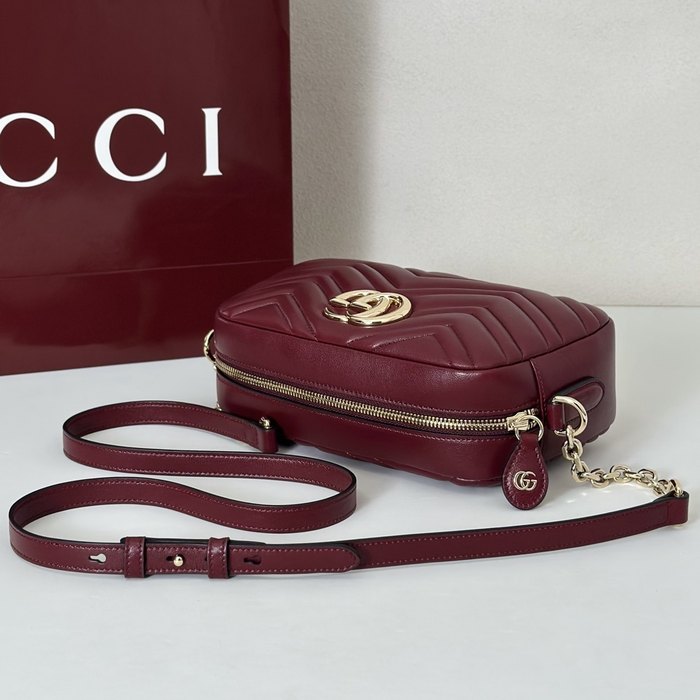 Gucci BagTypeTote Quilted Crossbody Burgundy 01A