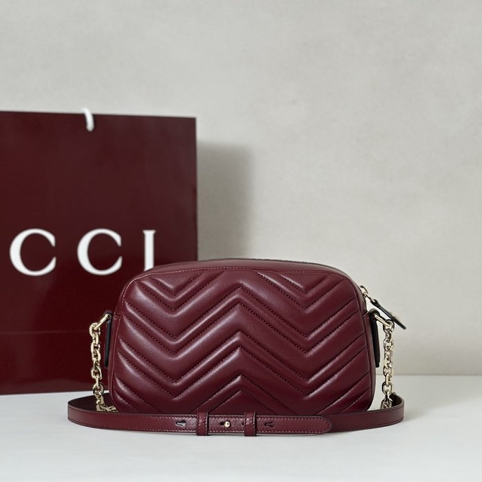 Gucci BagTypeTote Quilted Crossbody Burgundy 01A
