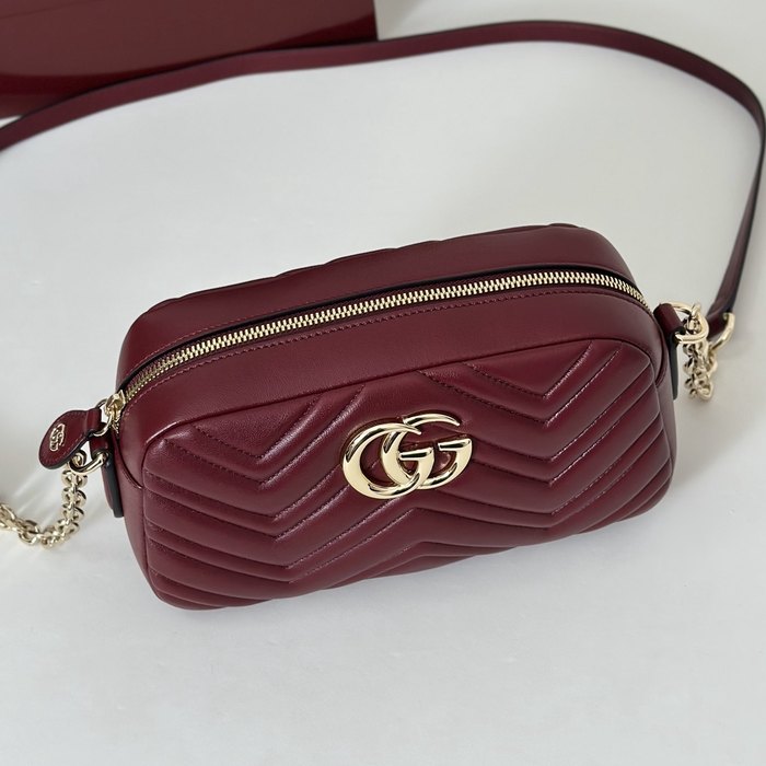 Gucci BagTypeTote Quilted Crossbody Burgundy 01A