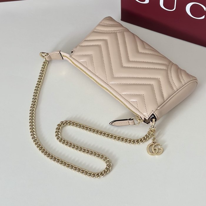 Gucci BagTypeTote Quilted Crossbody with Chain Strap Beige 01A
