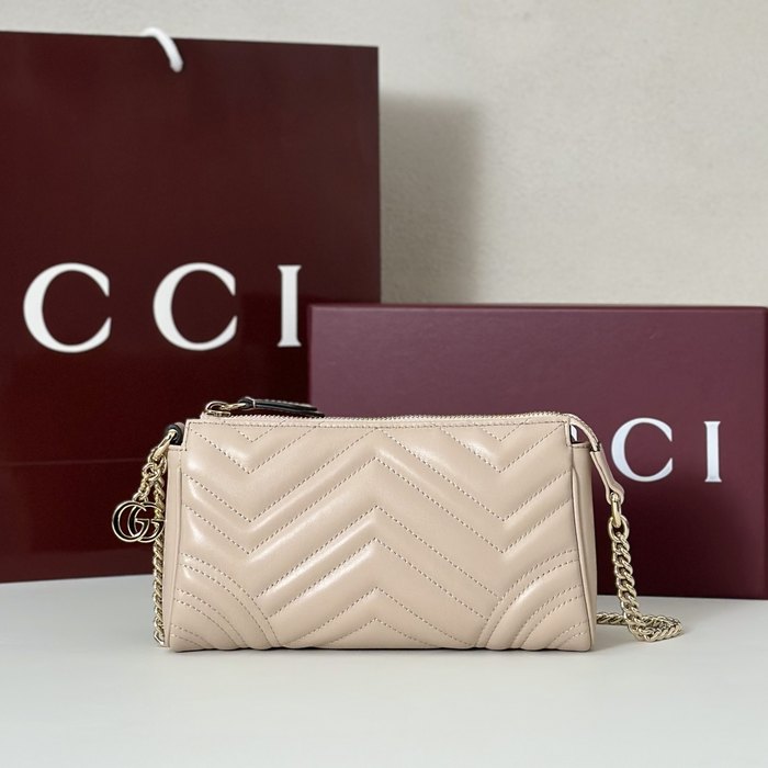 Gucci BagTypeTote Quilted Crossbody with Chain Strap Beige 01A