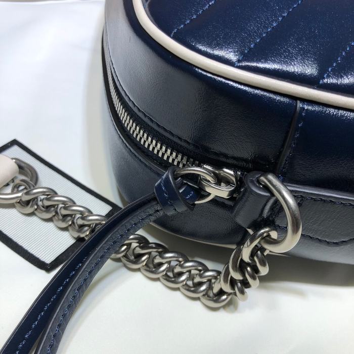 Gucci BagTypeTote Quilted Handbag Navy 01A