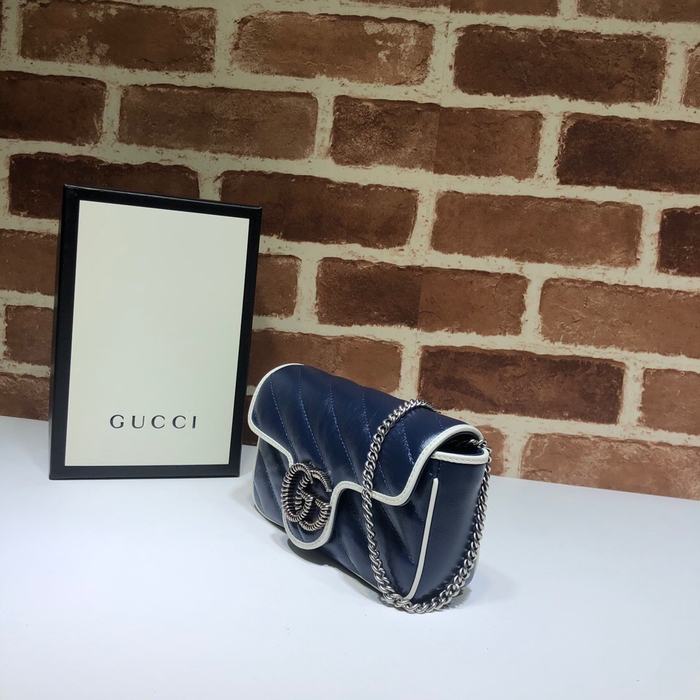 Gucci BagTypeTote Quilted Leather Bag Black 01A 2