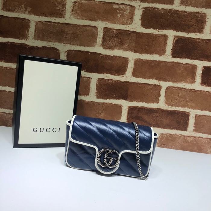 Gucci BagTypeTote Quilted Leather Bag Black 01A 2