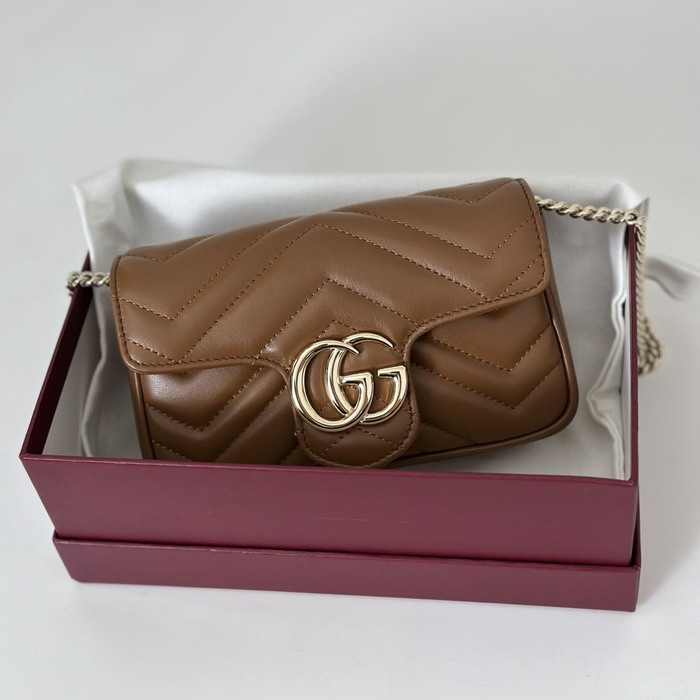 Gucci BagTypeTote Quilted Leather Bag Tan 01A