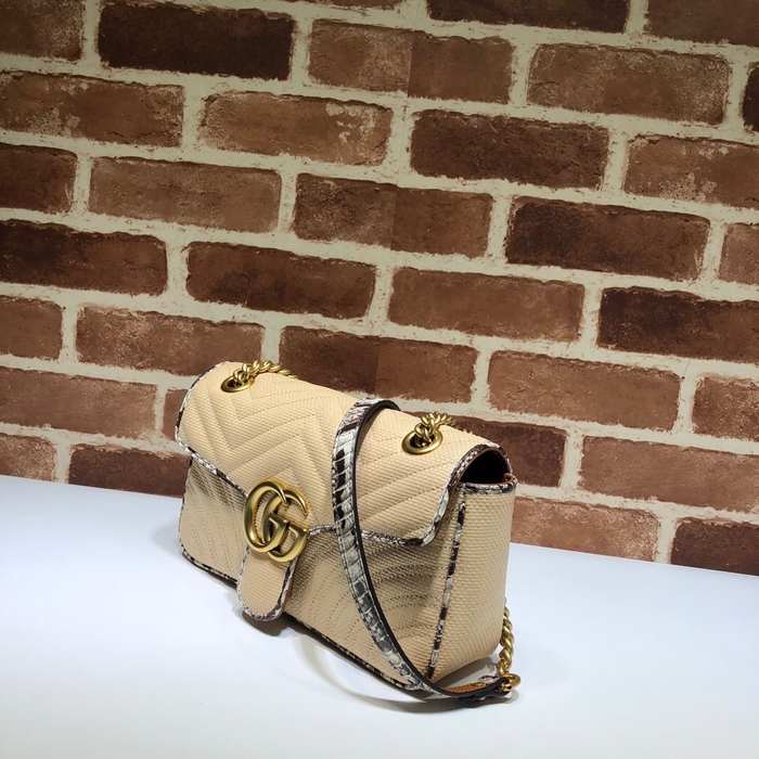 Gucci BagTypeTote Quilted Leather Handbag Beige 01B