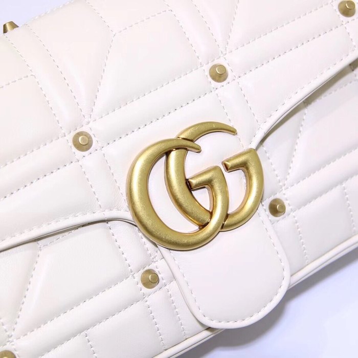 Gucci BagTypeTote Quilted Leather Shoulder Bag Black 01A 4