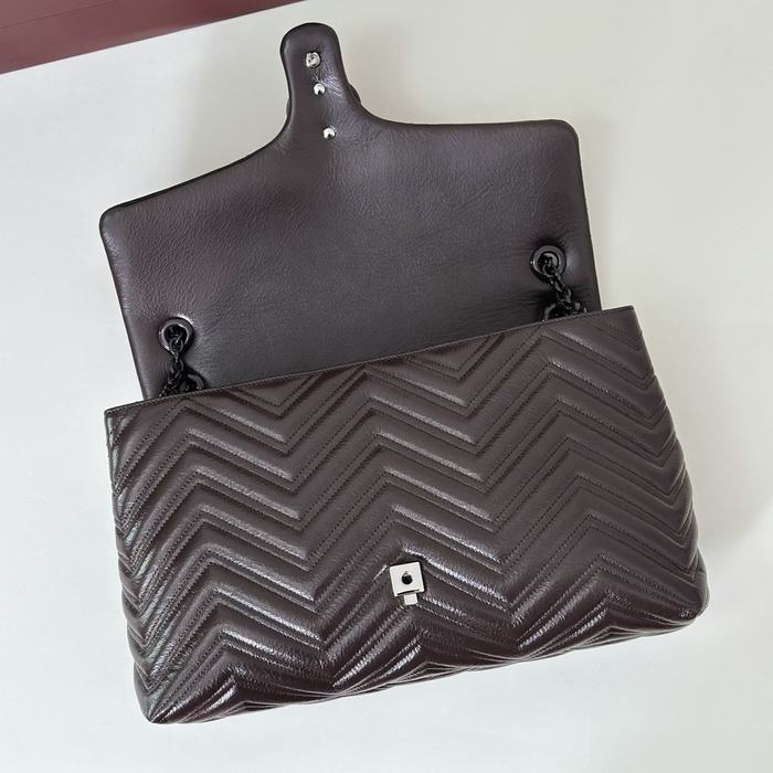 Gucci BagTypeTote Quilted Leather Tote Black 01A