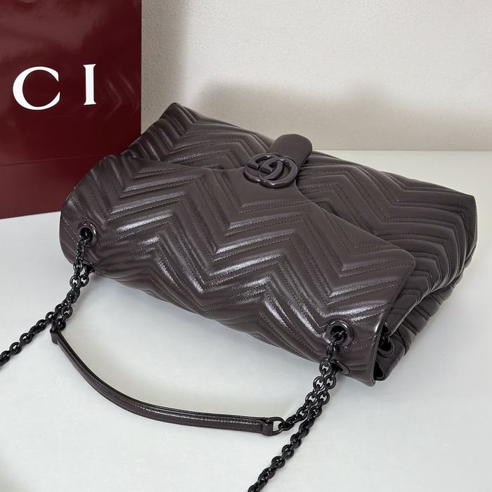 Gucci BagTypeTote Quilted Leather Tote Black 01A