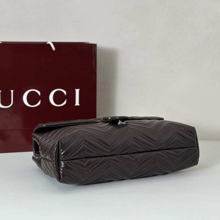 Gucci BagTypeTote Quilted Leather Tote Black 01A