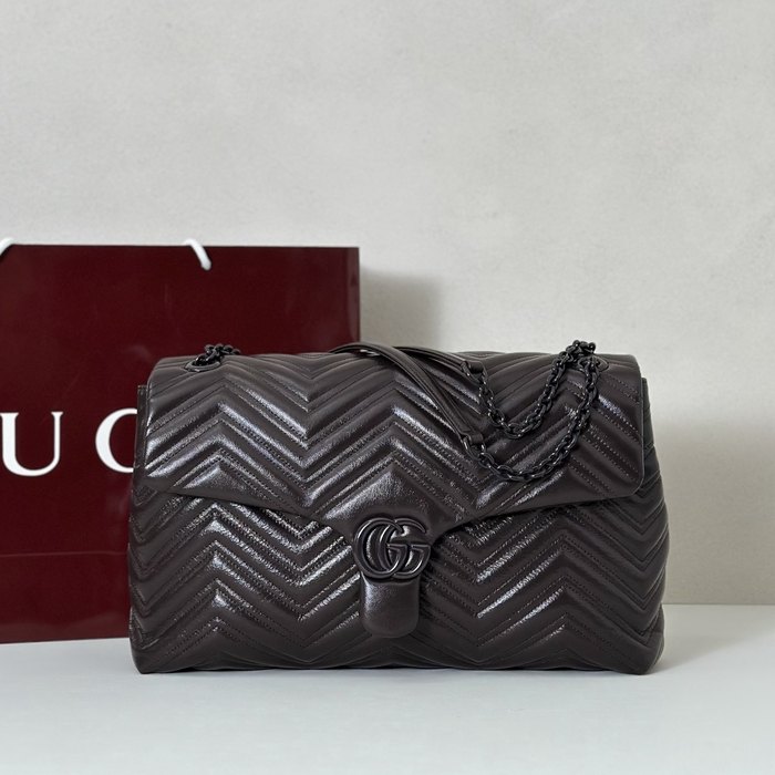 Gucci BagTypeTote Quilted Leather Tote Black 01A