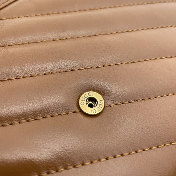 Gucci BagTypeTote Quilted Leather Tote Tan 01A