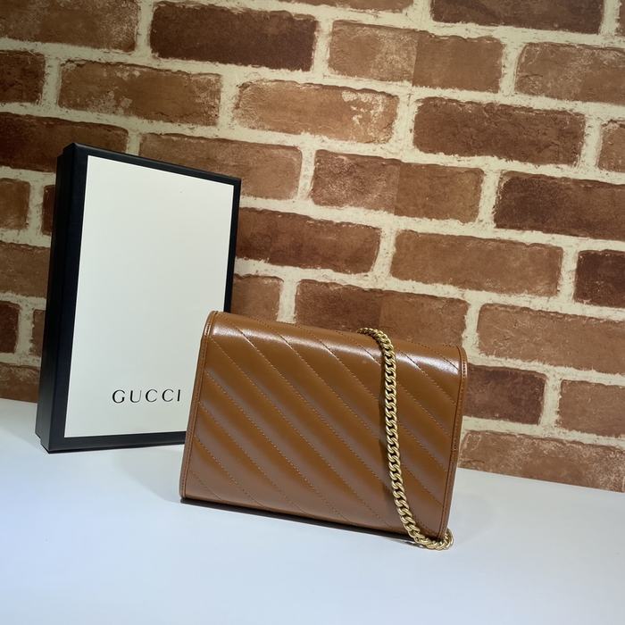 Gucci BagTypeTote Quilted Leather Tote Tan 01A