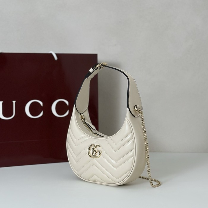 Gucci BagTypeTote Quilted Leather Tote with Crossbody Strap Beige 01A