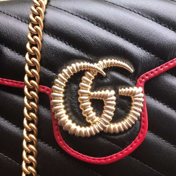 Gucci BagTypeTote Quilted Mini Bag Black 01A 2