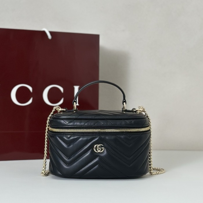 Gucci BagTypeTote Quilted Mini Bag Black 01A